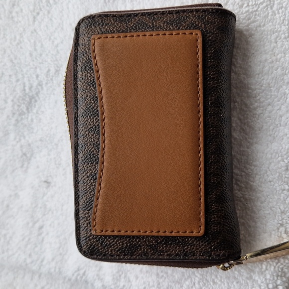 Michael Kors Textured Brown Wallet with Gold Accents - Picture 7 of 10